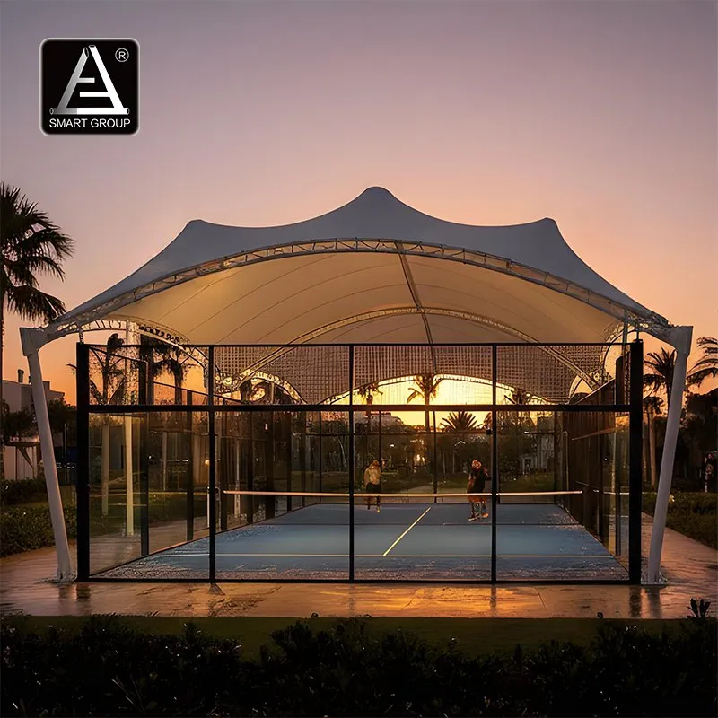 Smart Padel - 3 Padel Court With A Membrane Structure Roof